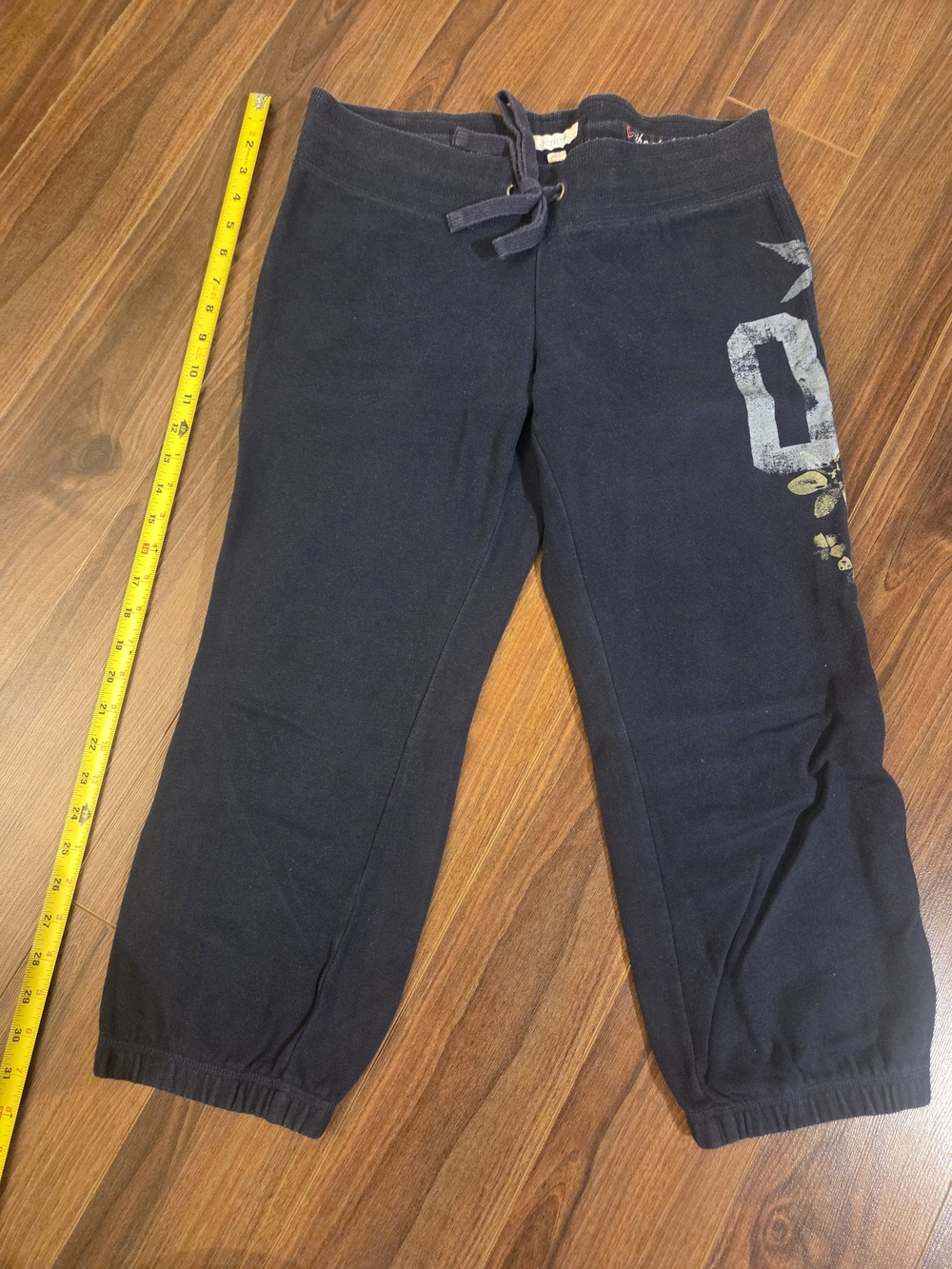Vintage Aerie Navy Graphic Jogger Sweatpants Y2K